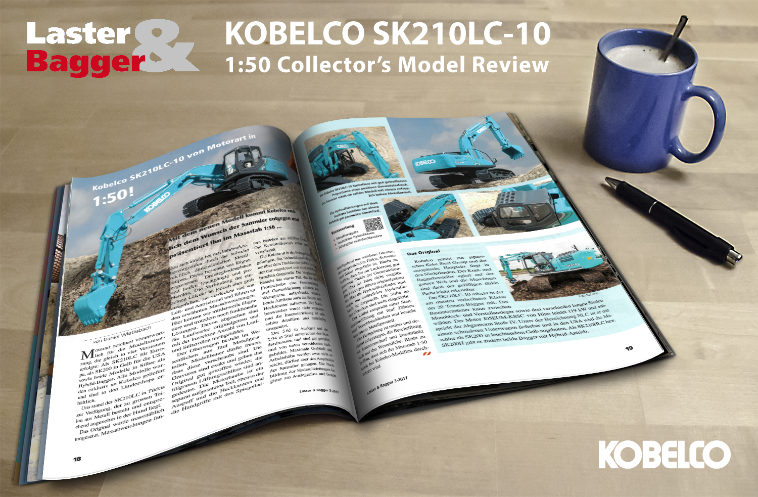 Kobelco SK210 Scale Model Review